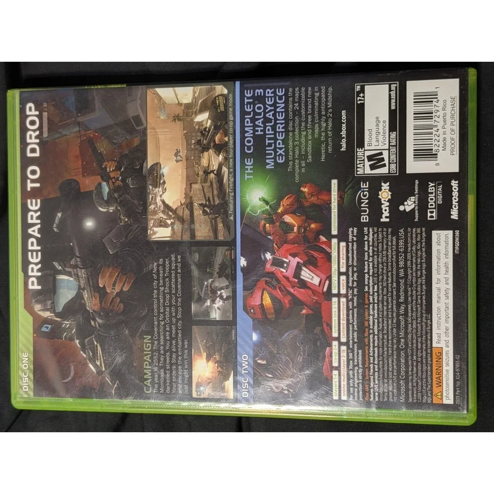 Halo 3:‎ ODST (Microsoft Xbox 360, 2009)